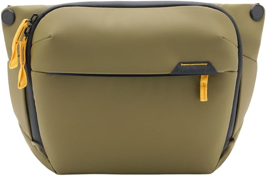 Peak Design Everyday Sling 6L, Kelp, Padded Adjustable Shoulder Strap for Crossbody or Waist Carry, FlexFold Dividers, Ideal for Carrying Cameras or Everyday Essentials, Sling Bag for Men and Women