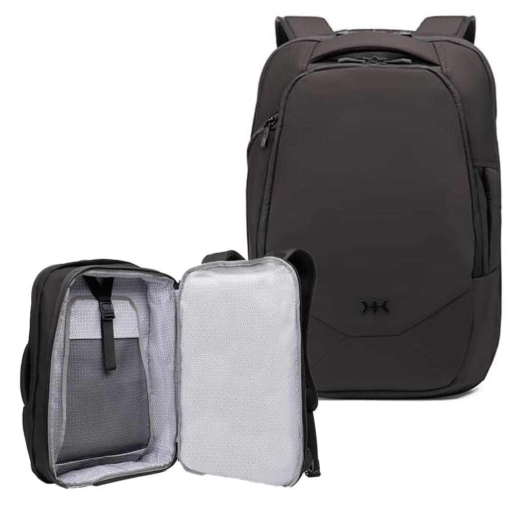 Knack Series 1 Laptop Backpack Fits up to 15 Inch - Knack Bags Carry-On Backpack, TSA Approved, Expandable Travel Backpacks With 3 Day Outfit Capacity (Dark Blue, Medium)