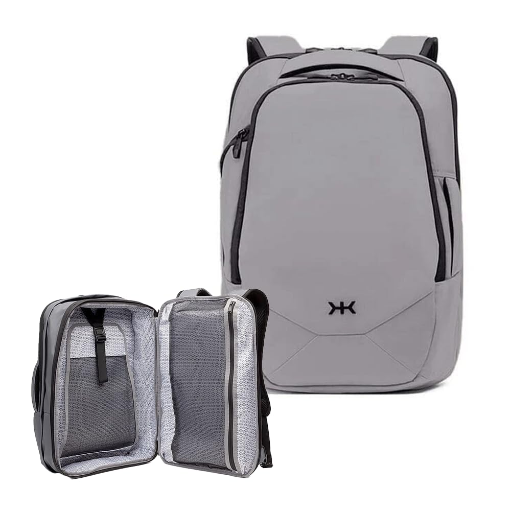 Knack Series 1 Laptop Backpack Fits up to 15 Inch - Knack Bags Carry-On Backpack, TSA Approved, Expandable Travel Backpacks With 3 Day Outfit Capacity (Dark Blue, Medium)