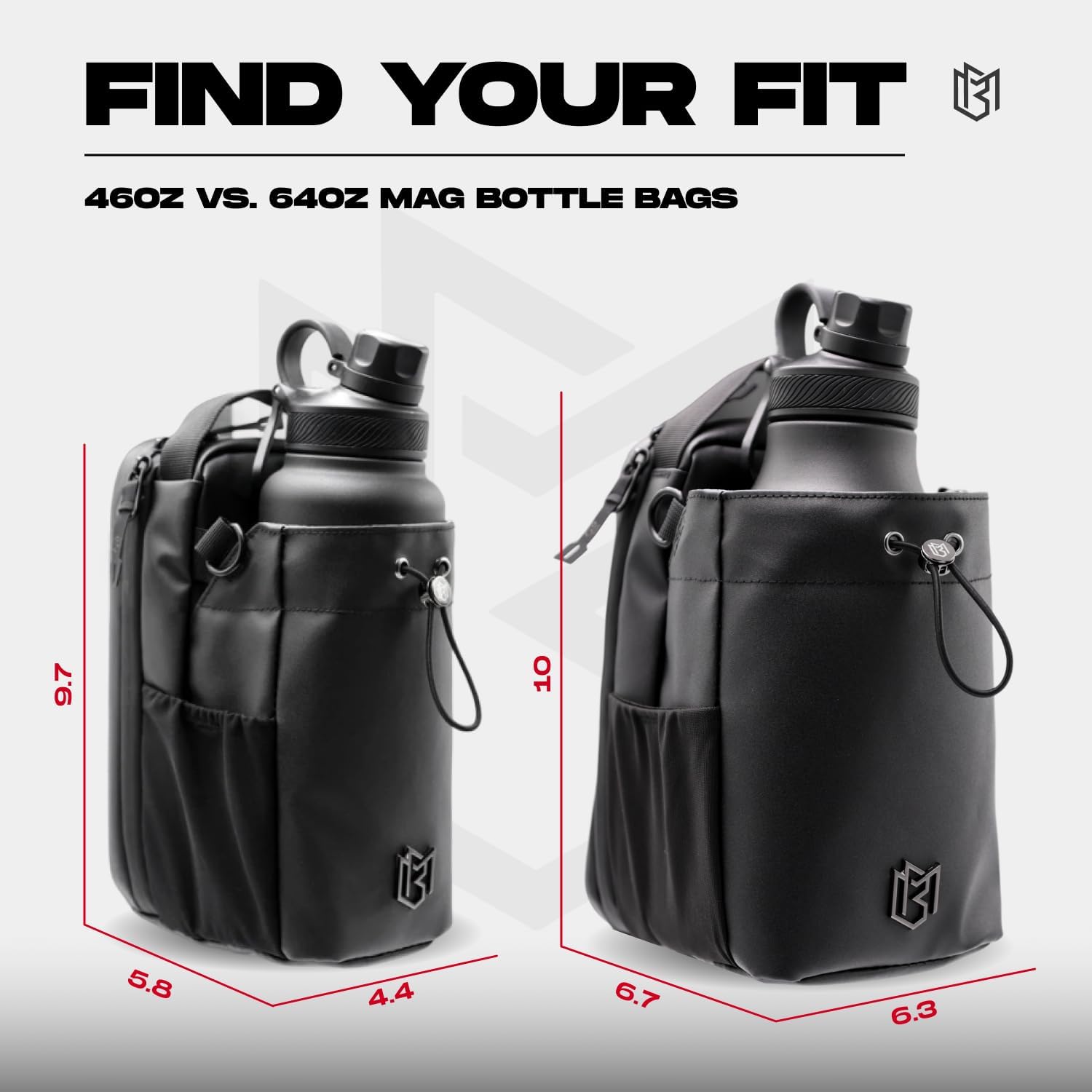 Magnetic Gym Bag for Men and Women – Sling Bottle with Magnetic Attachment | Water Bottle Holder, Gym Pouch, Crossbody Bag for Travel, Sports, Work, Fitness