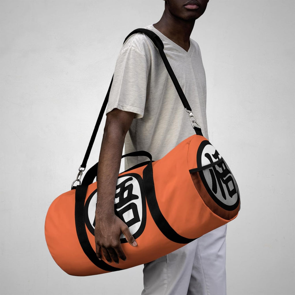 Anime Gym Bag for Women Men - Large Capacity Waterproof Workout Fitness Travel Sports Bags Fashion Street Camping ExpandaCLe Carry On Duffle Bag For Couple (Orange DZB)