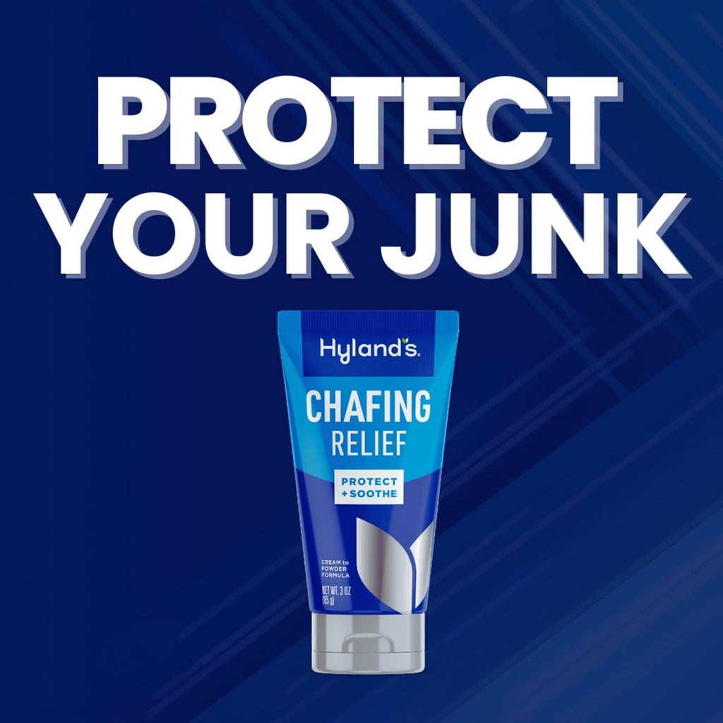 Hyland’s Chafing Relief Cream: Anti Chafe Cream-to-Powder to Prevent Chafing & Soothe Irritated Skin for Men and Women - 3 oz