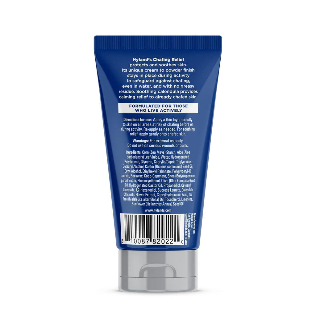 Hyland’s Chafing Relief Cream: Anti Chafe Cream-to-Powder to Prevent Chafing & Soothe Irritated Skin for Men and Women - 3 oz