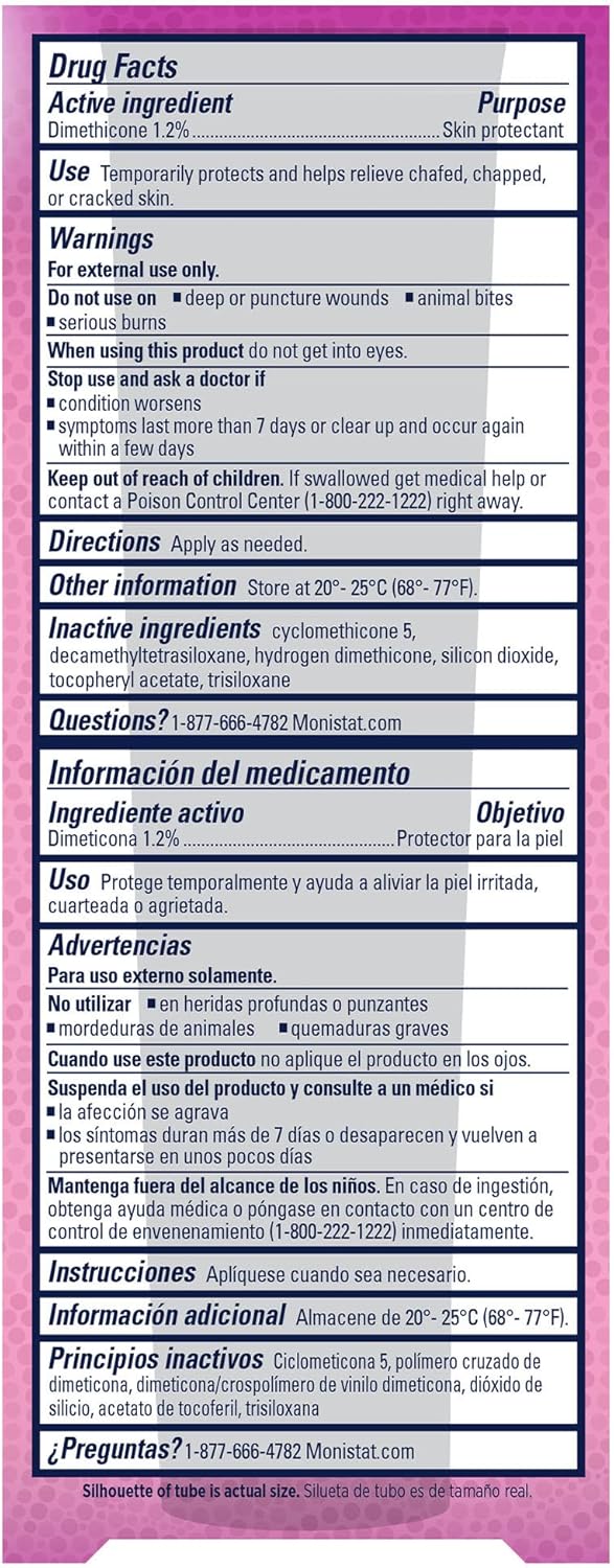 Monistat Chafing Relief Powder Gel, Long-Lasting Anti-Chafing Protection for Bikini Area, Thighs and Bra Lines, 1.5 Oz