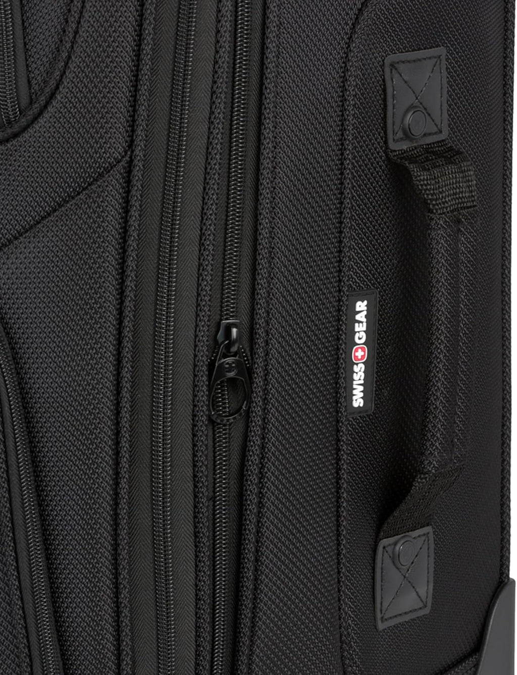 SwissGear Sion Softside Expandable Luggage – Carry-On Suitcase with 360 Degree Wheels & Retractable Handle – 21 Inch, Perfect for 1-3 Night Trips – Black