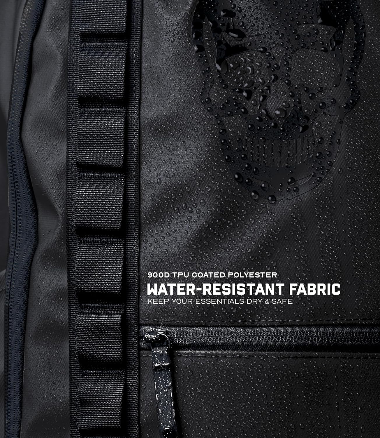 Gymreapers Gravestone 21L Backpack Travel Gym Bag Water-Resistant Lightweight Laptop Sleeve Carry On Luggage for Men & Women (Onyx)