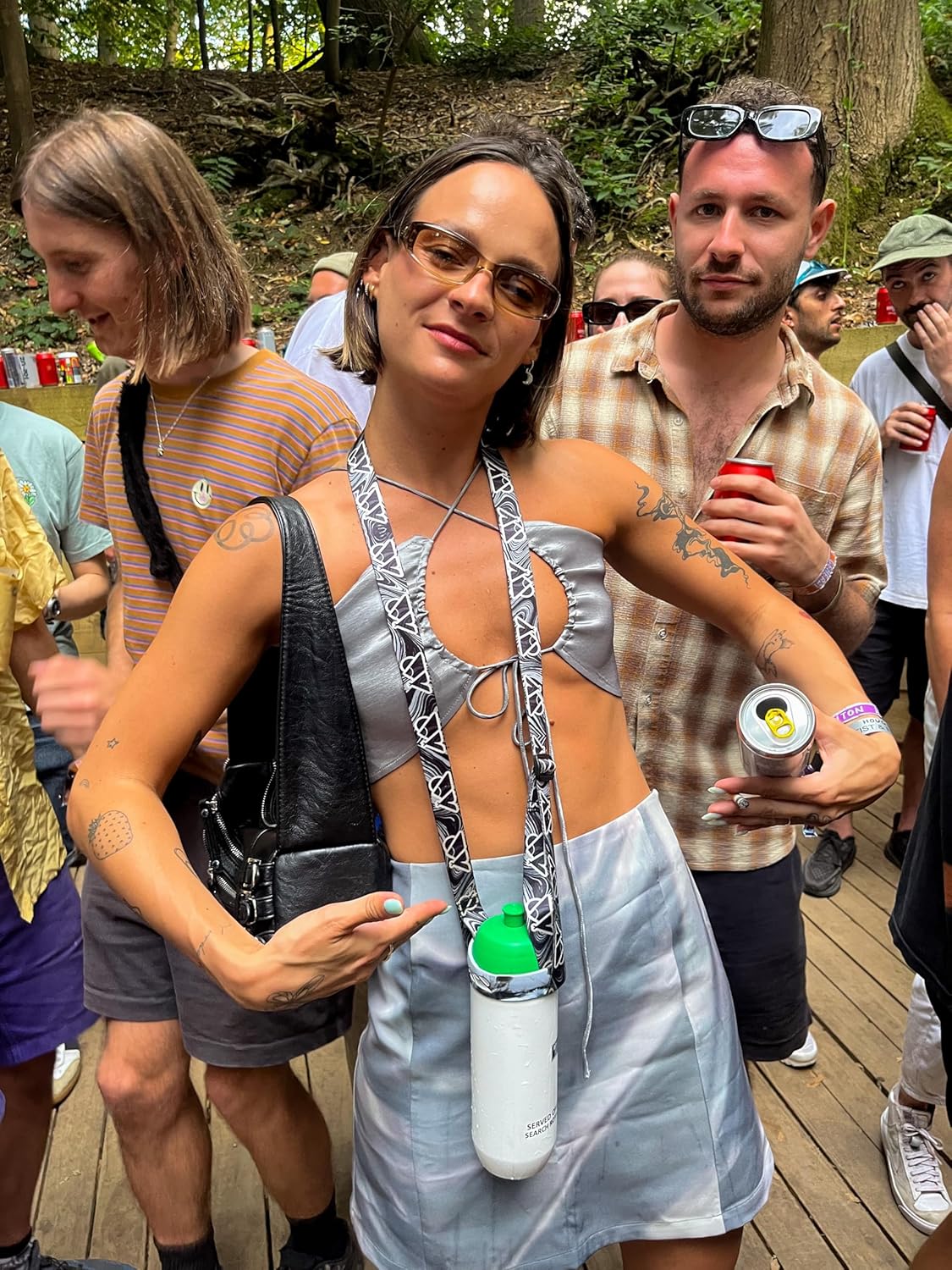 Water Bottle Holder with Strap – Hands-Free Cup & Drink Lanyard for Festivals, Beer Glass Holder, Crossbody Sling, Tumbler Carrier, Cup Holder, Bottle Strap & Walking Accessory